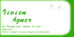 vivien agner business card